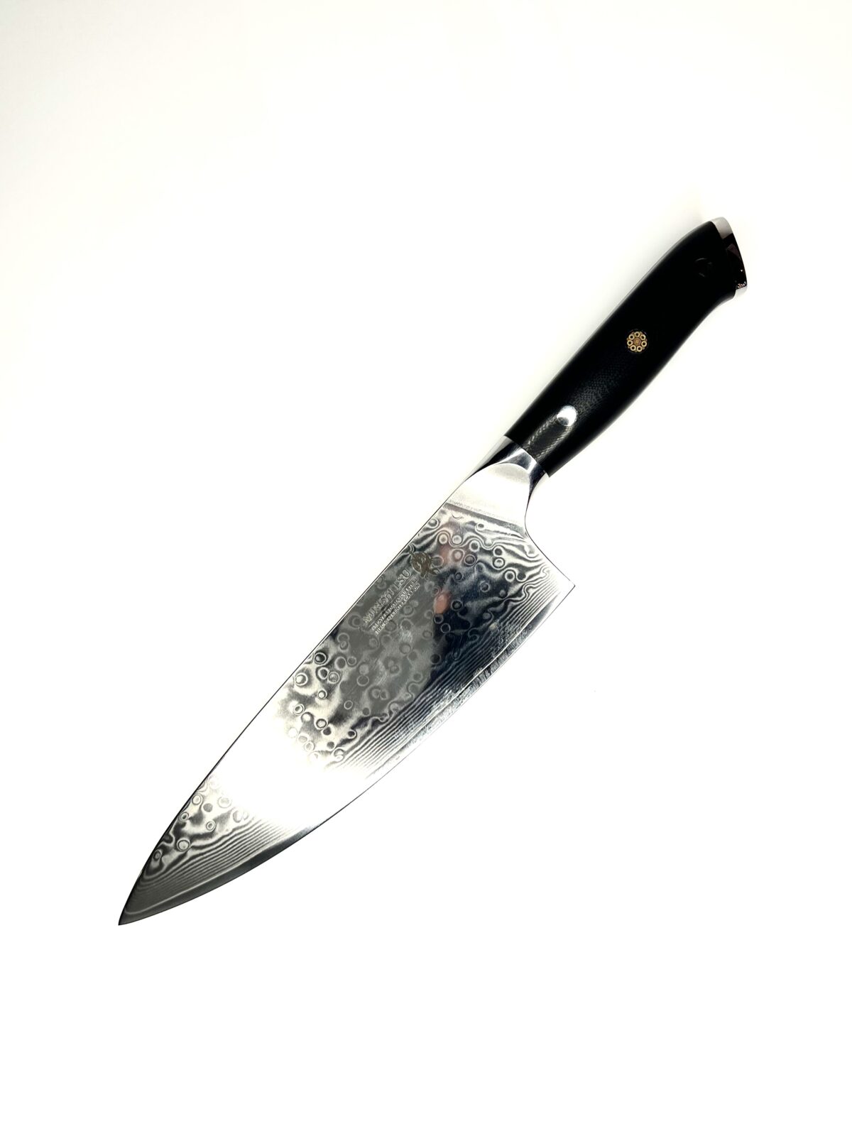 Minshitsu Black Sand Kokkekniv 20 cm Damascus Stål